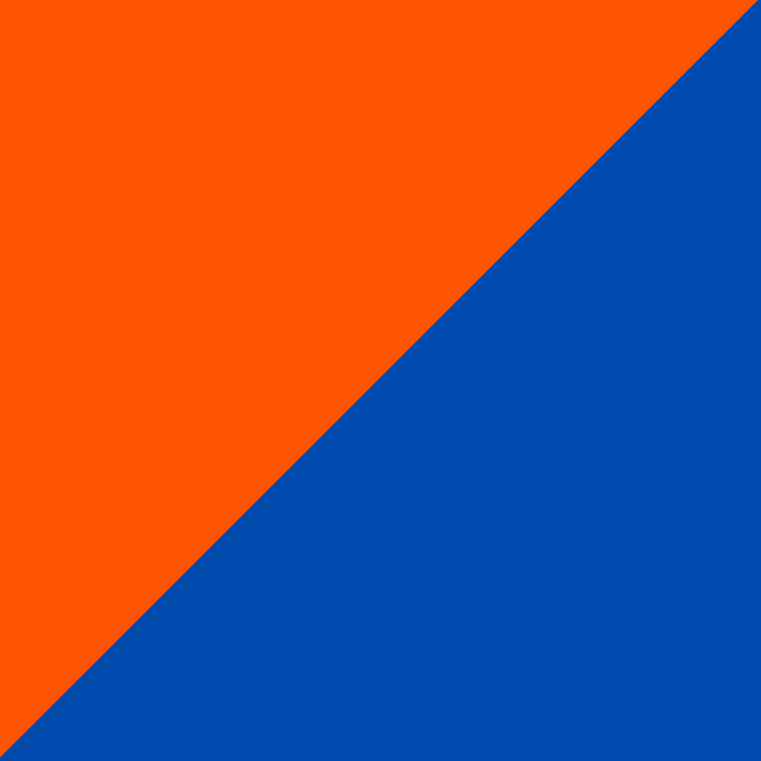 hi-vis orange/royal blue